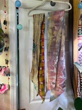 Two Kantha bae head wraps